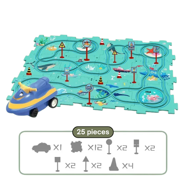 PuzzleTrack™ Kids Racing Set